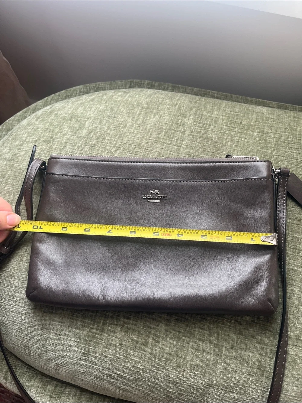 Coach Brown Leather Journal Crossbody - Dark Brown G1480-52638